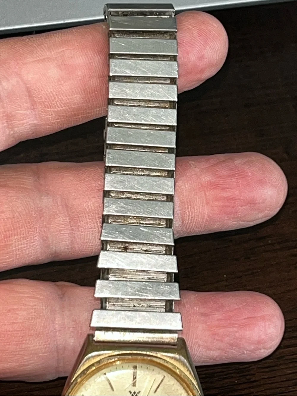 Waltham: Vintage Day/Date Watch: Light Scratches See Pics New Battery Flex Band